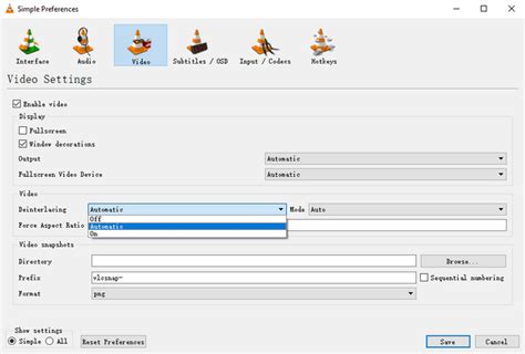 désentrelacement vlc|VLC HowTo/Set the default deinterlace method